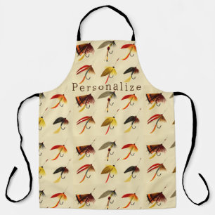 Delantal Volantes de lagos de pesca con mosca vintage atrae