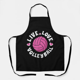 Delantal Vóleibol De Amor Vivo Para Mujeres Chicas Vóley Fa