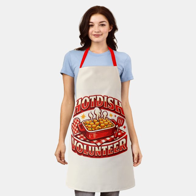 Delantal voluntario de HOTDISH (Gastado)