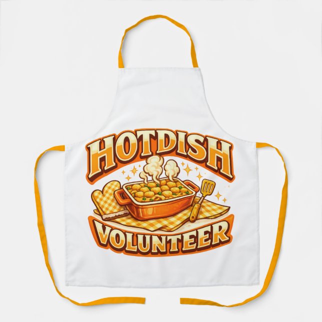 Delantal voluntario de HOTDISH (Anverso)