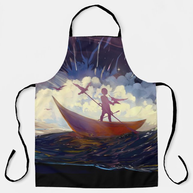Delantal “Voyage Through the Storm” All-Over Print Apron (Anverso)