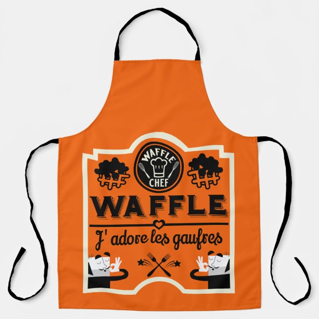 Delantal Waffles de Francia (Anverso)