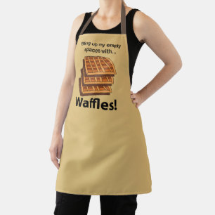 Delantal Waffles Llenando Mis Espacios Vacíos Con Waffles