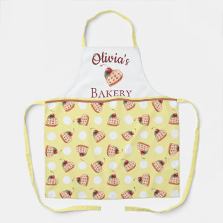 Delantal Waffles y crema de panadería personalizada Apron