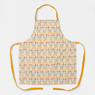 Delantal Walking Chickens Apron