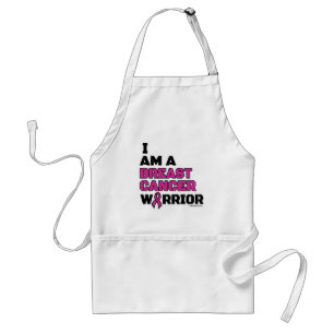 Delantal Warrior/Block/I am...Breast Cancer
