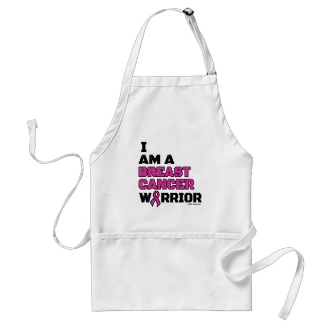 Delantal Warrior/Block/I am...Breast Cancer (Frente)