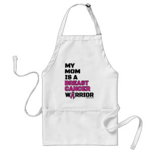 Delantal Warrior/Block/Mom...Breast Cancer