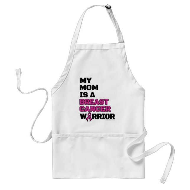 Delantal Warrior/Block/Mom...Breast Cancer (Frente)