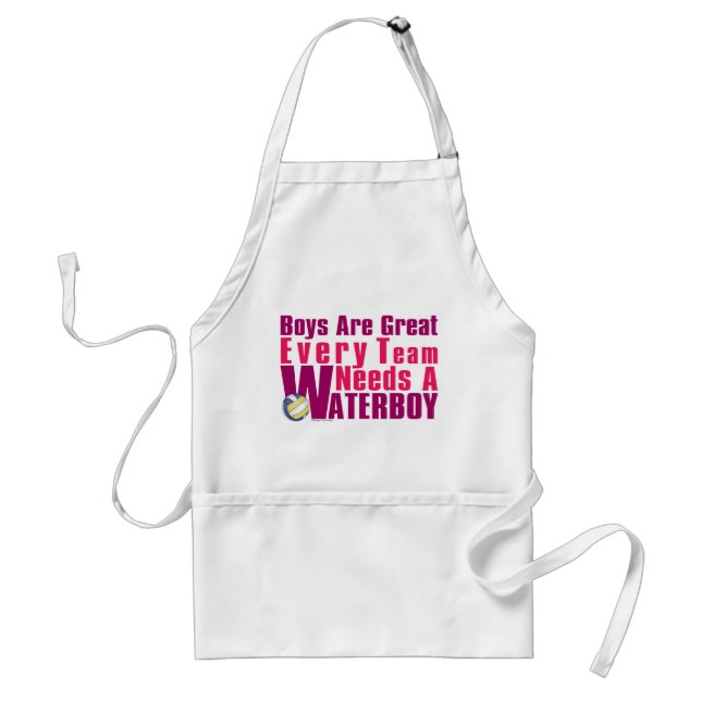 Delantal Waterboy Volleyball in Pink (Frente)