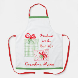 Delantal Watercolor Holiday PERSONALIZAR Abuela