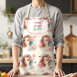 Delantal Watercolor Lash Artist