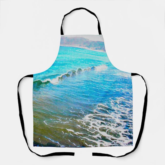 Delantal Watercolor Waves  (Anverso)