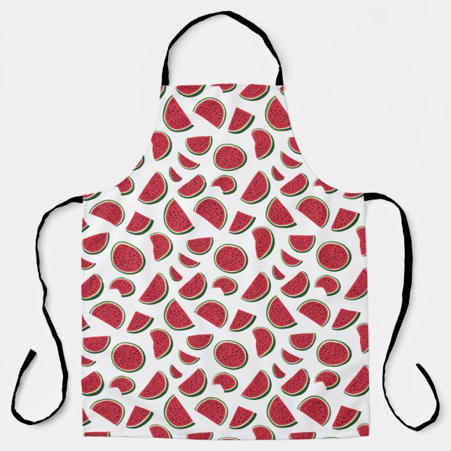 Delantal Watermelon Slice Summer Pattern (Anverso)