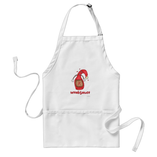 Delantal Weak Sauce Funny Condiment Personalizado Motto (Frente)