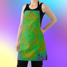 Weave Mandala Naranja Verde y Azul