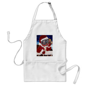 Delantal Weimaraner Santa