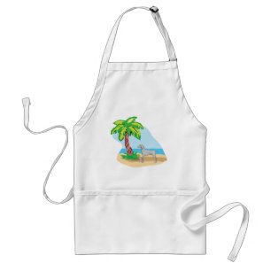 Delantal weimaraner tropical