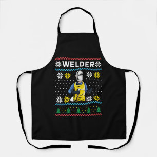 Delantal Welder Knit Ugly Navidades Sweater Gift