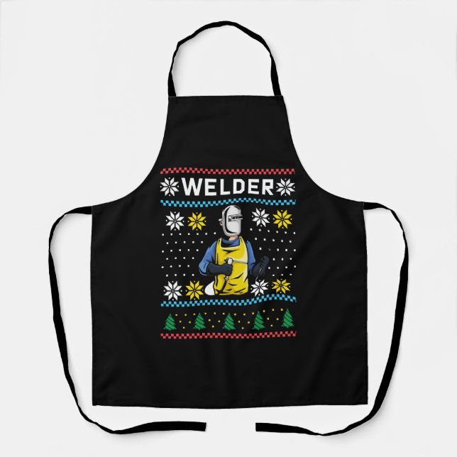 Delantal Welder Knit Ugly Navidades Sweater Gift (Anverso)