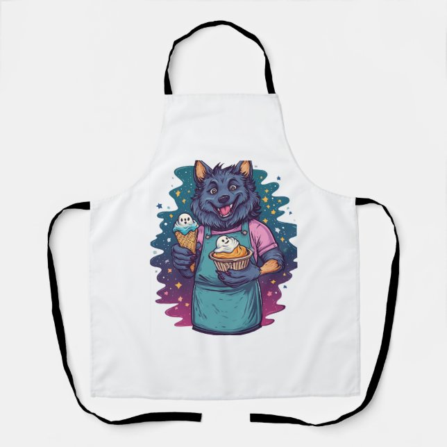 Delantal Werewolf Ice Cream Stand (Anverso)