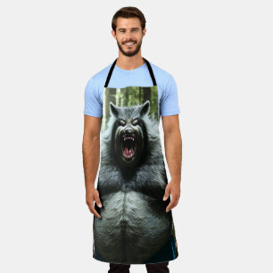 Delantal Werewolf que se comió la manzana de cocineros del 