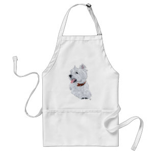 Delantal West Highland White Terrier alegre