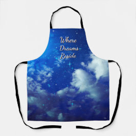 Delantal Where Dreams Reside Apron | Night Sky Cooking Wear