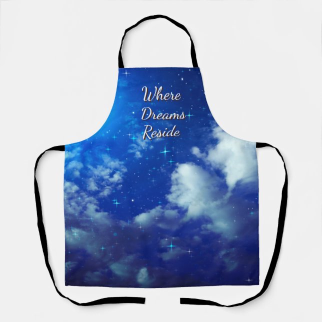Delantal Where Dreams Reside Apron | Night Sky Cooking Wear (Anverso)