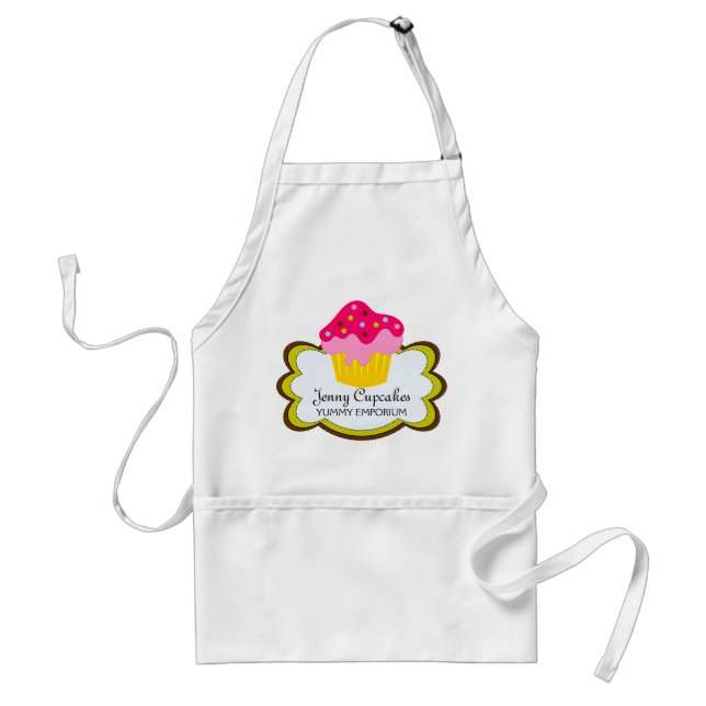 Delantal Whimsical Cupcake Apron personalizado (Frente)