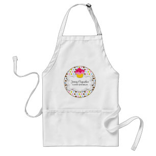 Delantal Whimsical Cupcake Bakery Personalizado Apron