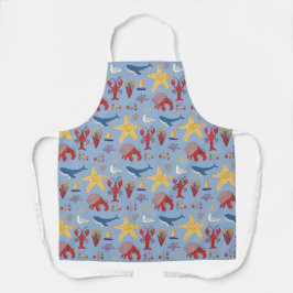 Delantal Whimsical Ocean Apron