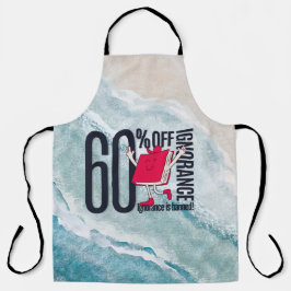 Delantal Whimsical Ocean Waves 60 Percent Off Ignorance All