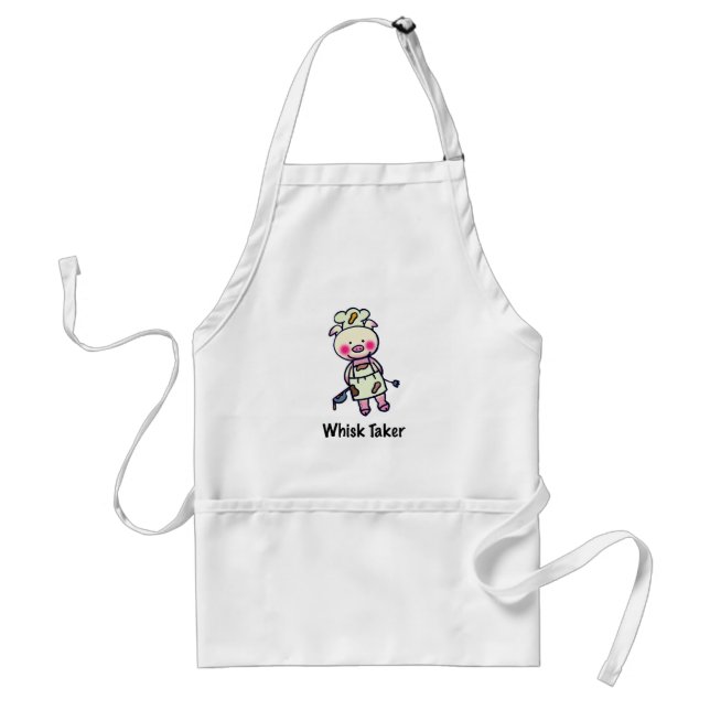 Delantal Whisk Taker Pig - Funny Chef Design (Frente)