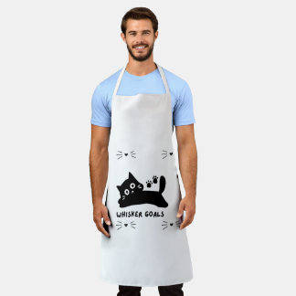 Delantal Whisker Goals Cat Silhouette