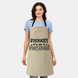 Delantal Whiskey es mi espíritu, el alcohol divertido