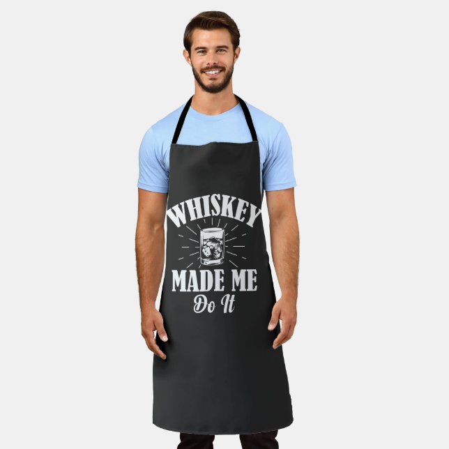 Delantal Whiskey Me Hizo Hacerlo Apron (Gastado)