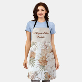 Delantal Whisper of the Prairie Boho Apron | Nature