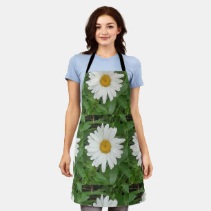 Delantal White Daisy Apron