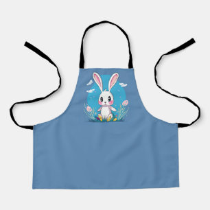 Delantal White Easter Bunny Apron