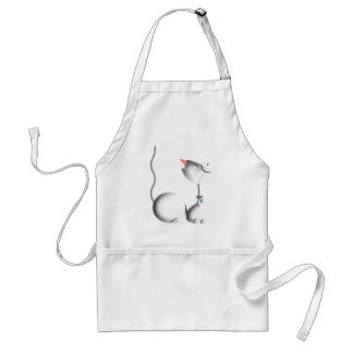Delantal White Kitty Apron