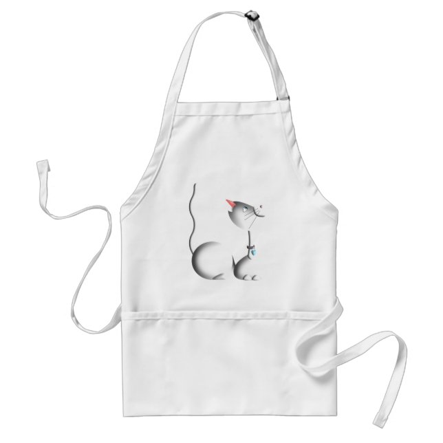 Delantal White Kitty Apron (Frente)