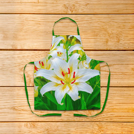 Delantal White Lily Apron