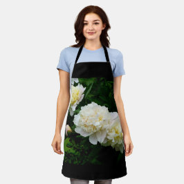 Delantal White Peony Trio