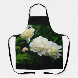 Delantal White Peony Trio