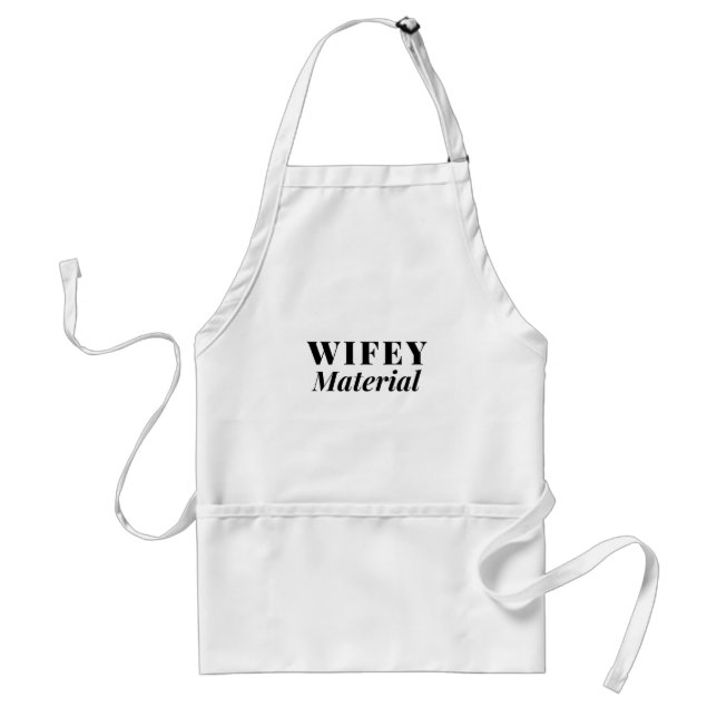 Delantal Wifey Material Apron (Frente)