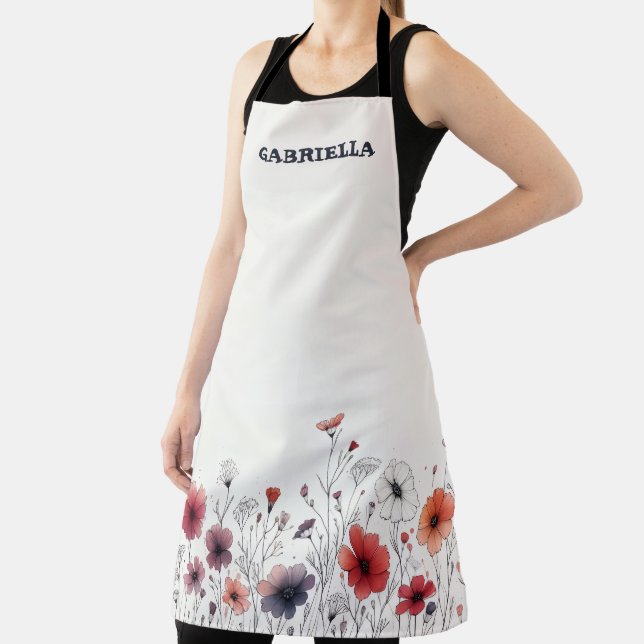 Delantal Wildflower Sketch Apron (in situ)