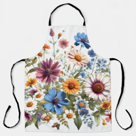 Delantal Wildflowers Unisex Apron