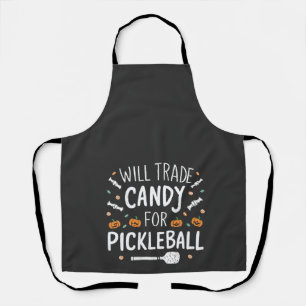 Delantal Will Trade Candy For Pickleball Spooky Halloween