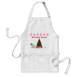 Delantal Will Work for Presents Apron